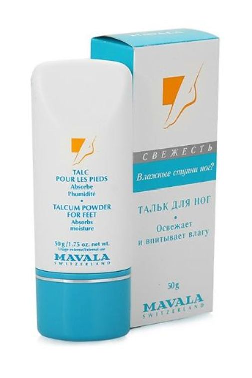 Mavala Пудра-тальк для ног освежающая, 50 г, 1 шт.