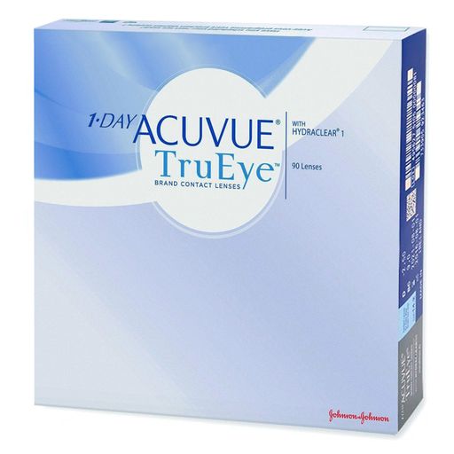 1-Day Acuvue TruEye Линзы контактные Однодневные, BC=8,5 d=14,2, D(-5.50), стерильно, 90 шт.