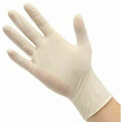 Перчатки медицинские латексные смотровые, L, перчатки неопудренные, стерильные, пара, 1 шт.