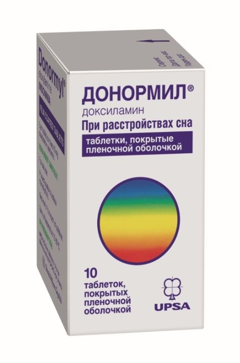 Доксиламин, 15 мг, таблетки, покрытые пленочной оболочкой, 30 шт .