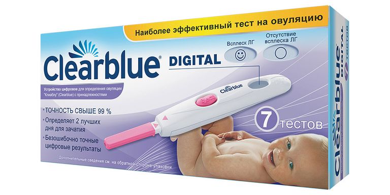 ClearBlue Digital Тест На Овуляцию, 7 Шт. Купить В Москве.