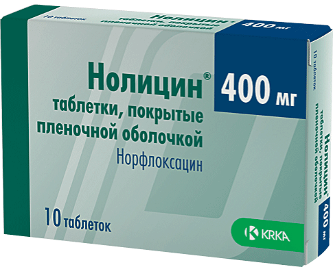 Нолицин, 400 Мг, Таблетки, Покрытые Пленочной Оболочкой, 10 Шт.