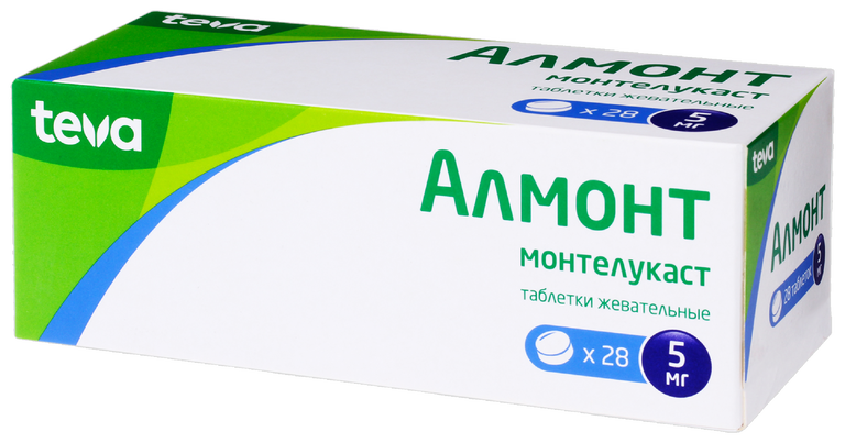 Монтелукаст-Алиум, 5 мг, таблетки жевательные, 30 шт.  по цене от .