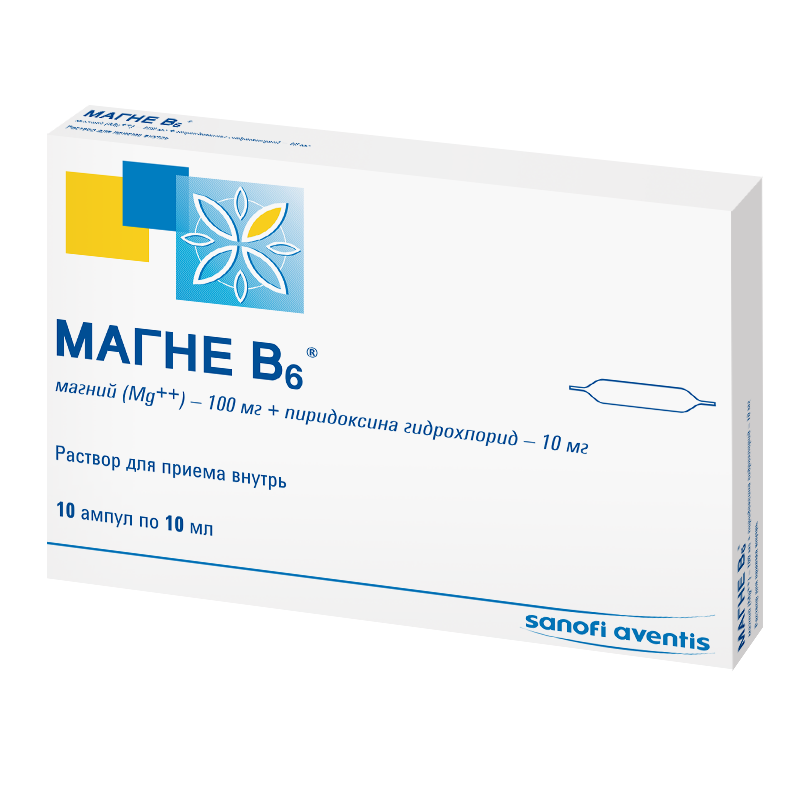 Магне B6, Раствор Для Приема Внутрь, 10 Мл, 10 Шт., Sanofi-Aventis.