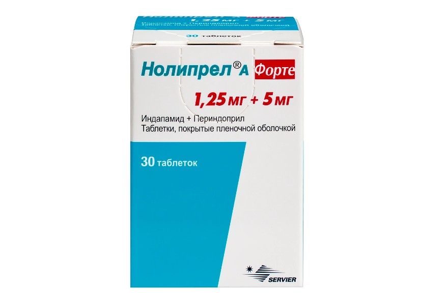 Нолипрел а таблетки 1.25 мг 5мг
