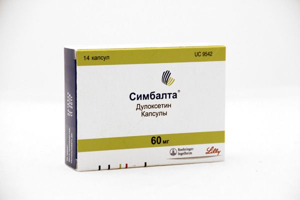 Симбалта, 60 Мг, Капсулы Кишечнорастворимые, 14 Шт., Eli Lilly.