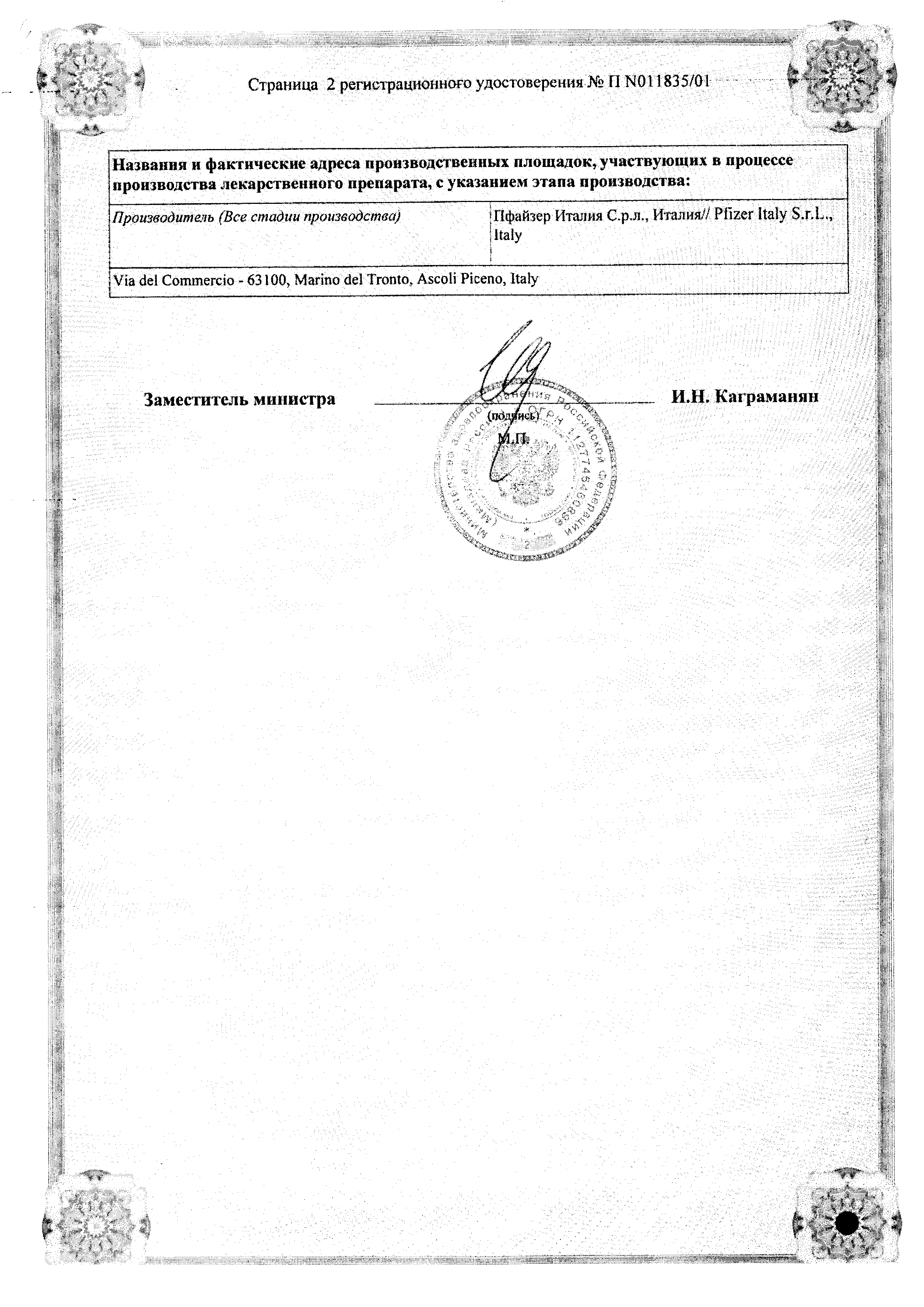 Аромазин сертификат
