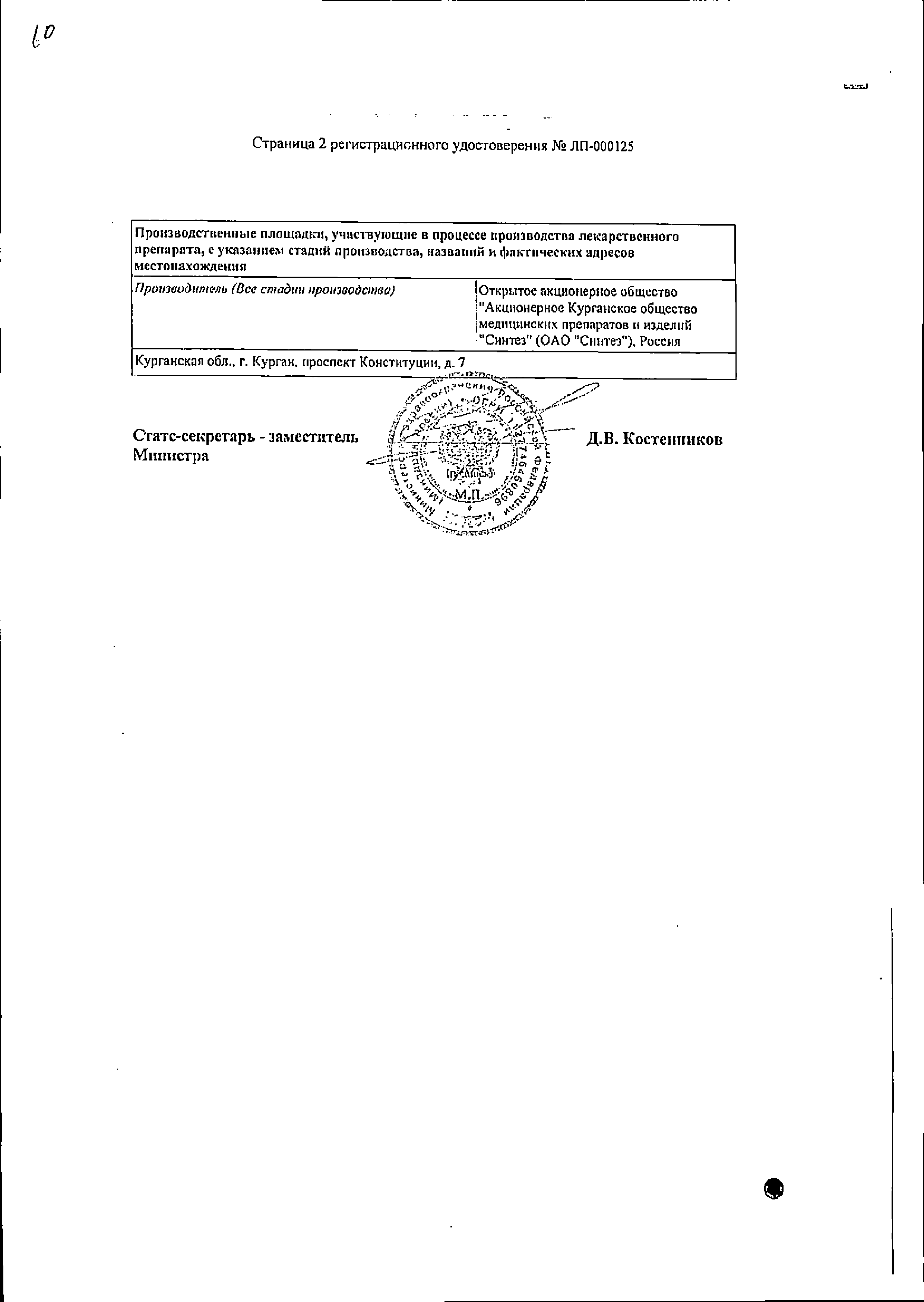 Ибупрофен сертификат
