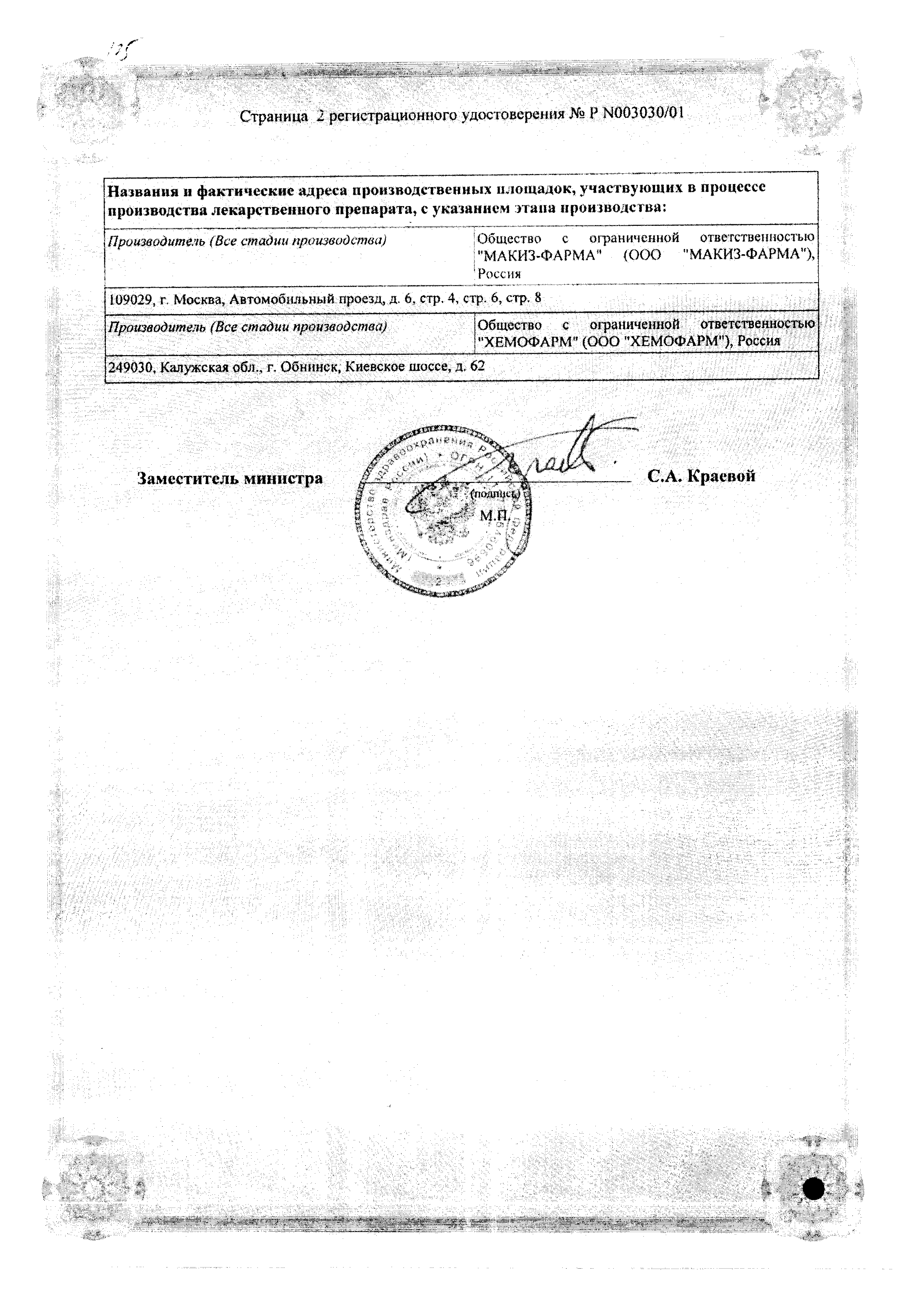 Амлотоп сертификат