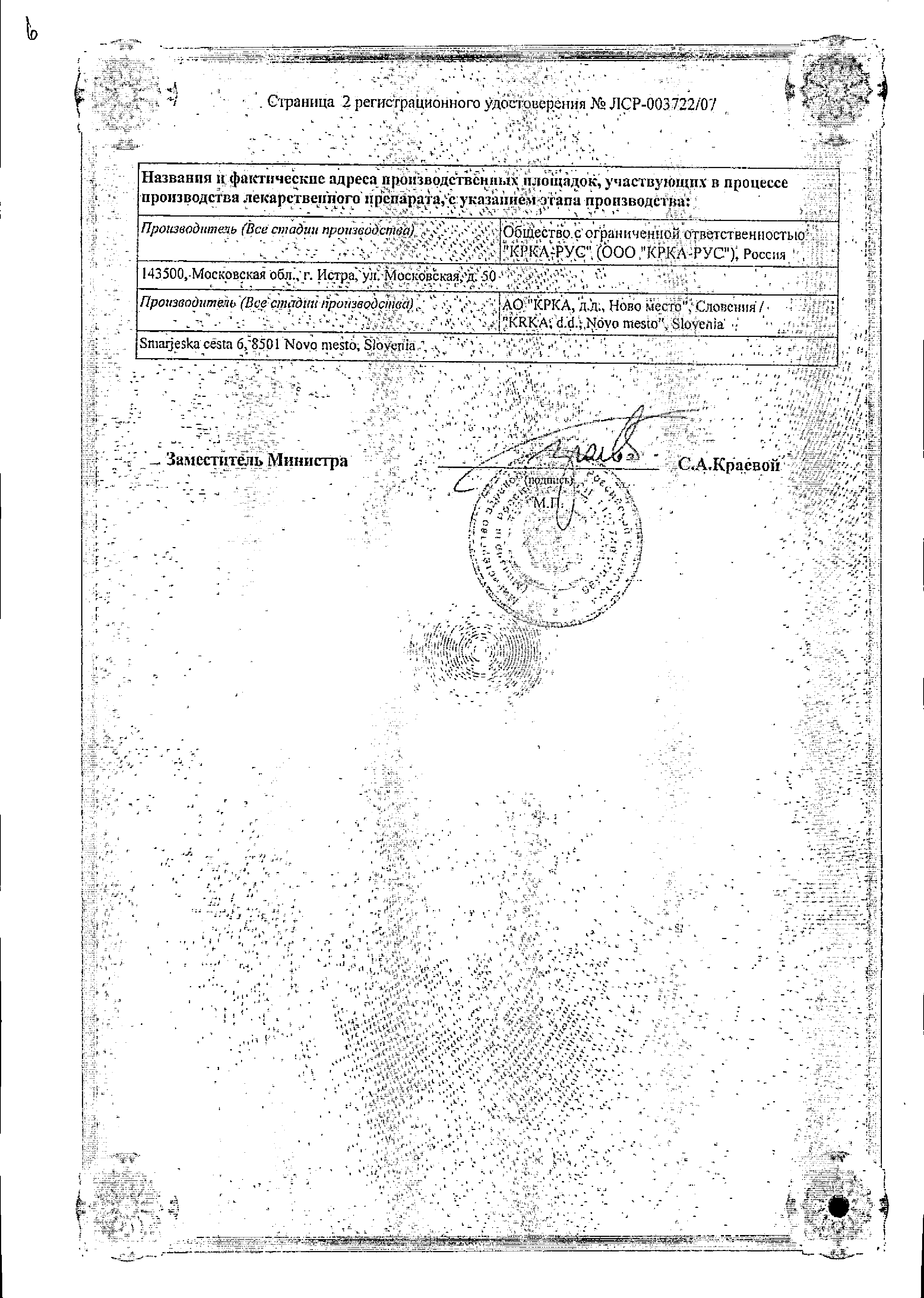 Лориста сертификат
