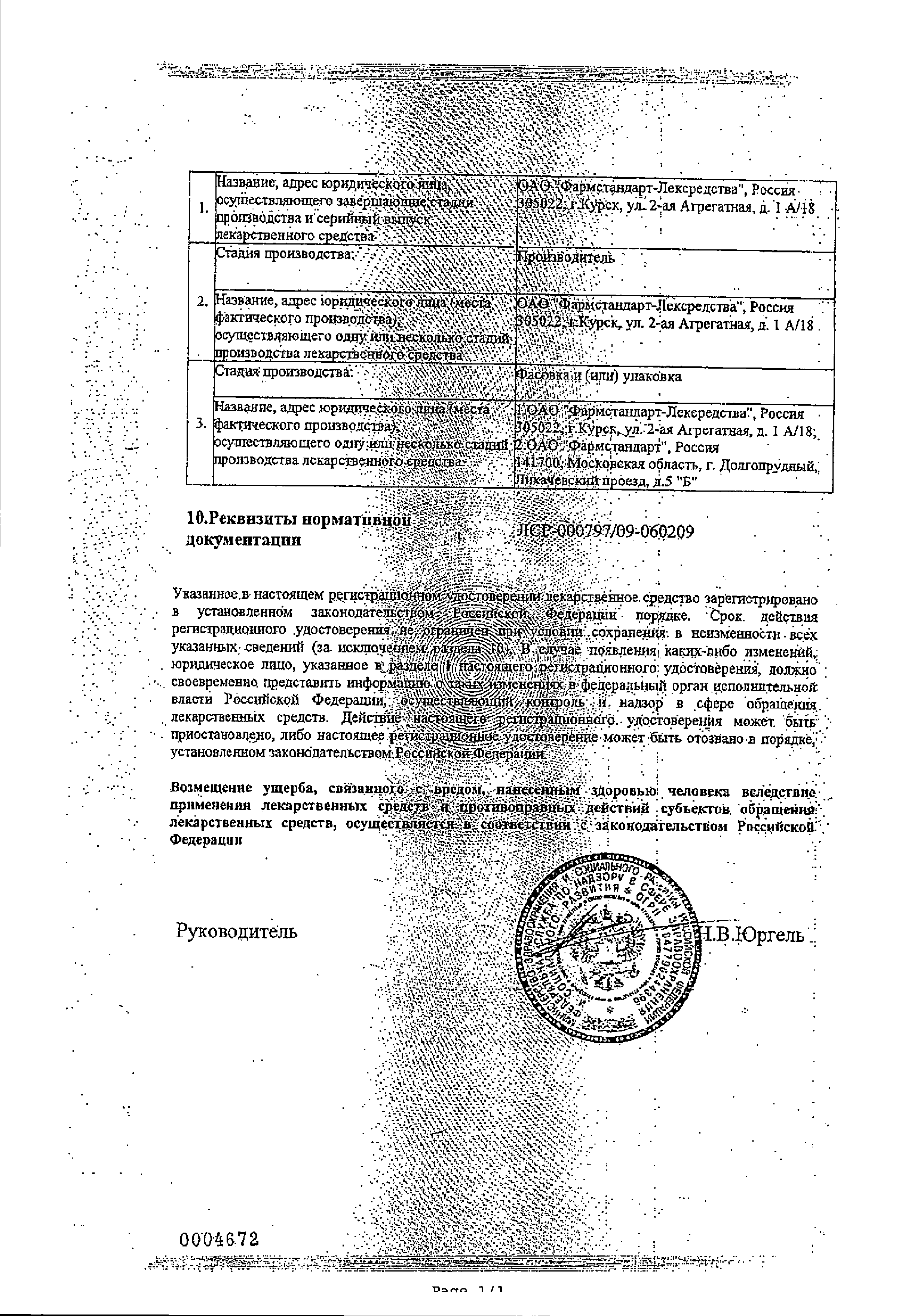 Мельдоний Фармстандарт сертификат