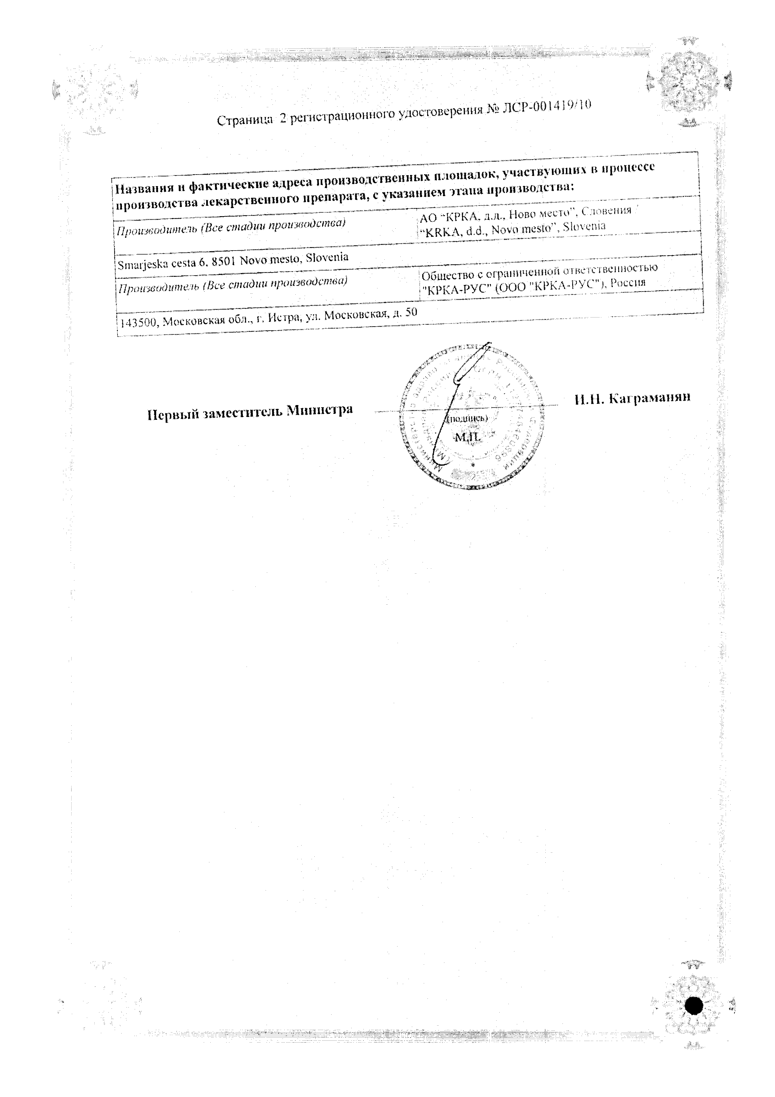 Вальсакор НД160 сертификат