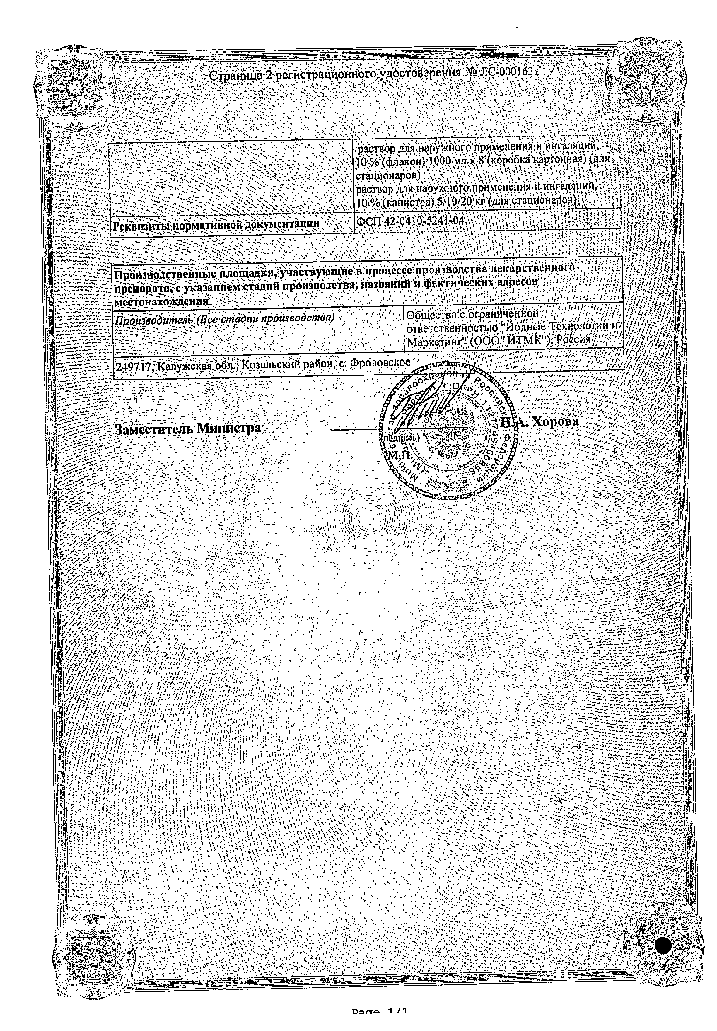 Аммиак сертификат