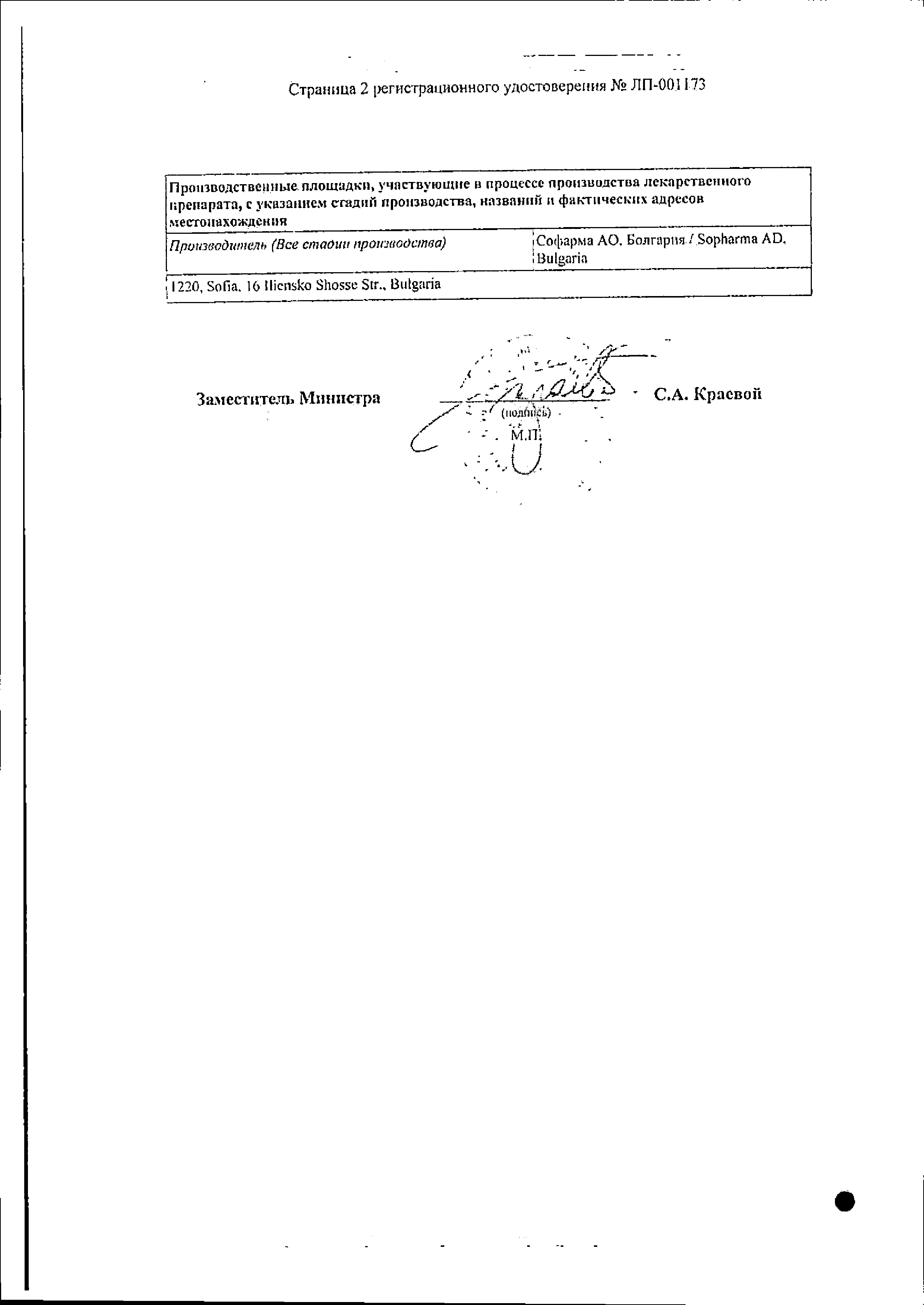 Кленбутерол Софарма сертификат
