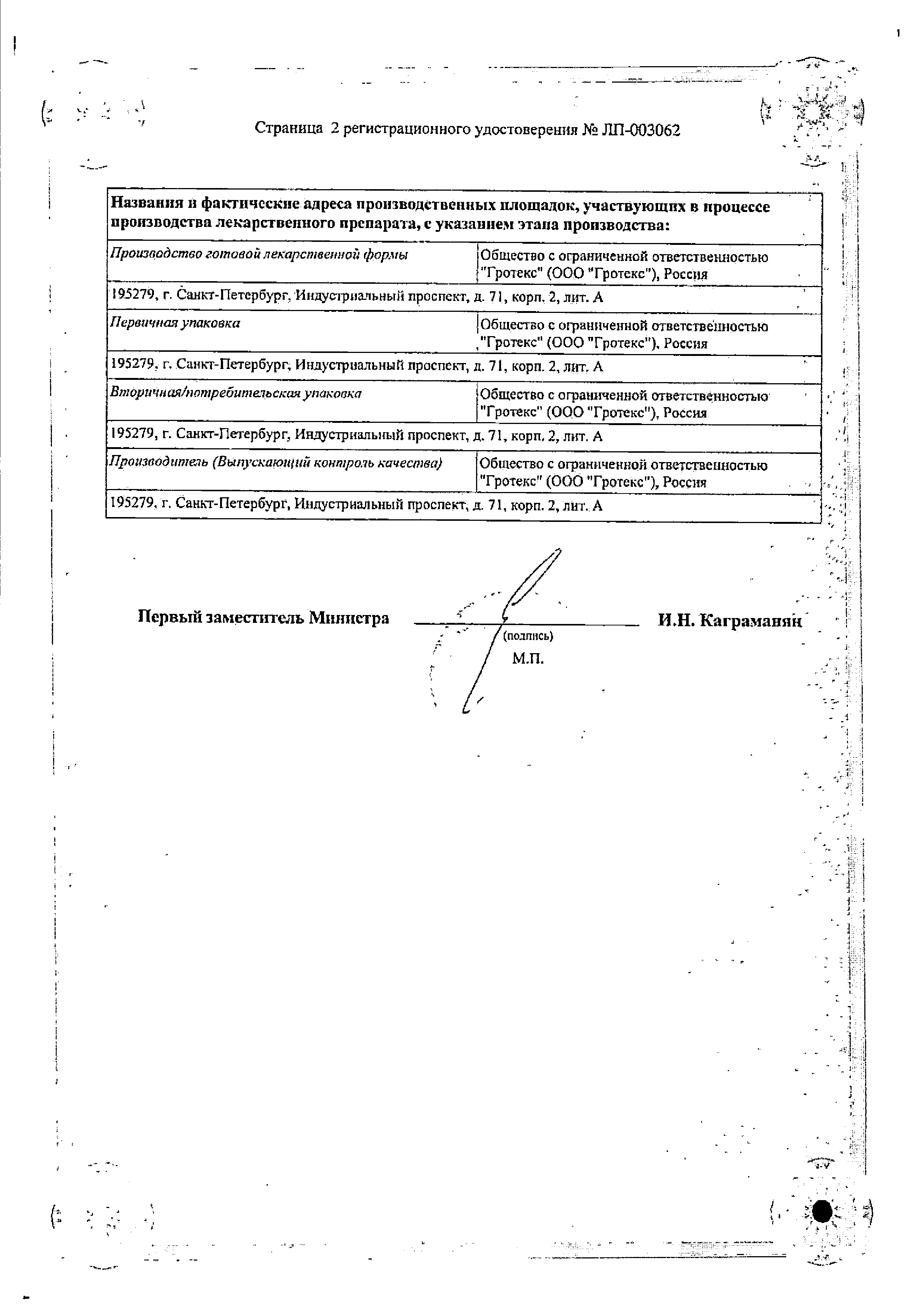Сульфацил натрия-СОЛОфарм сертификат