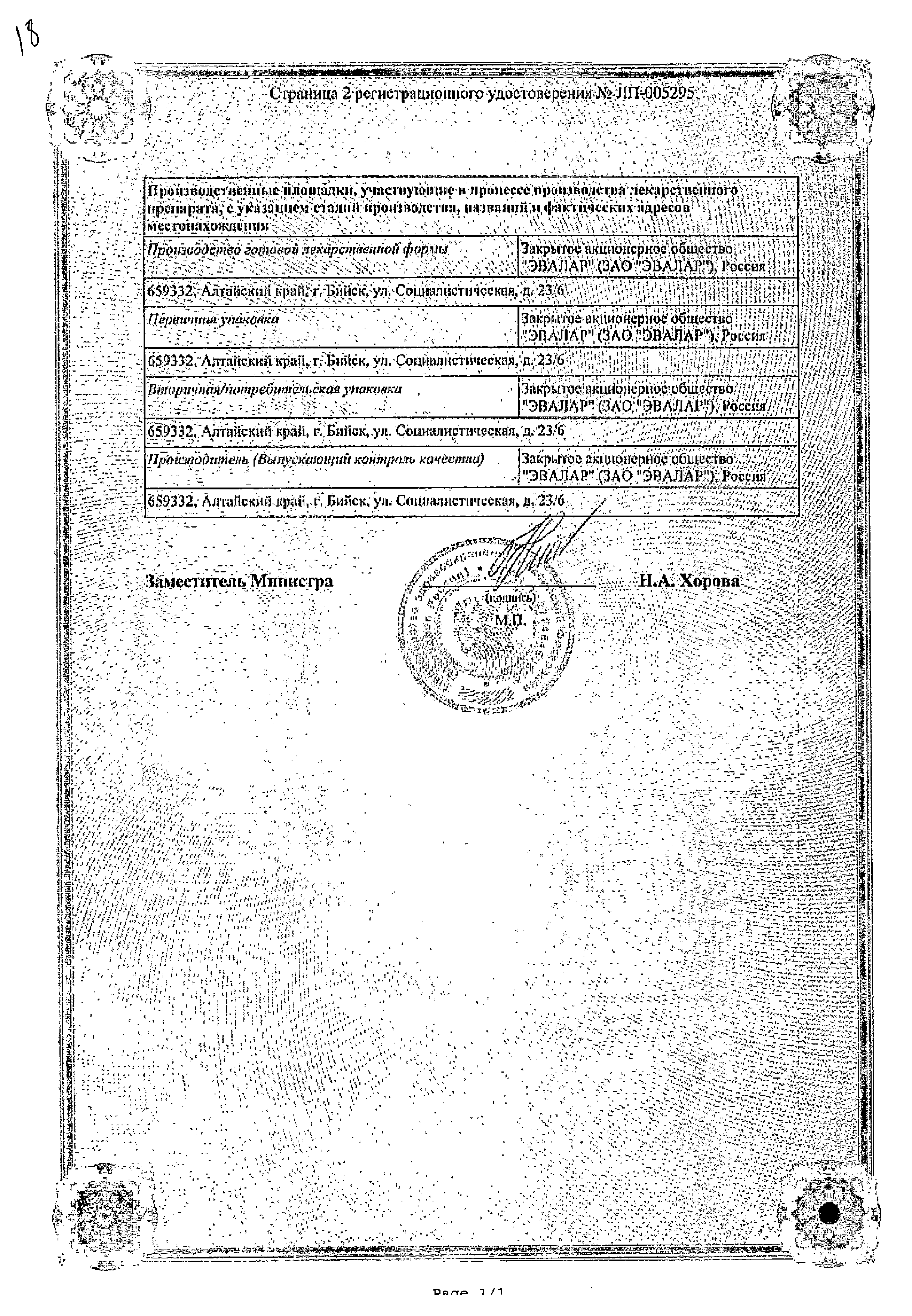 Мелатонин сертификат