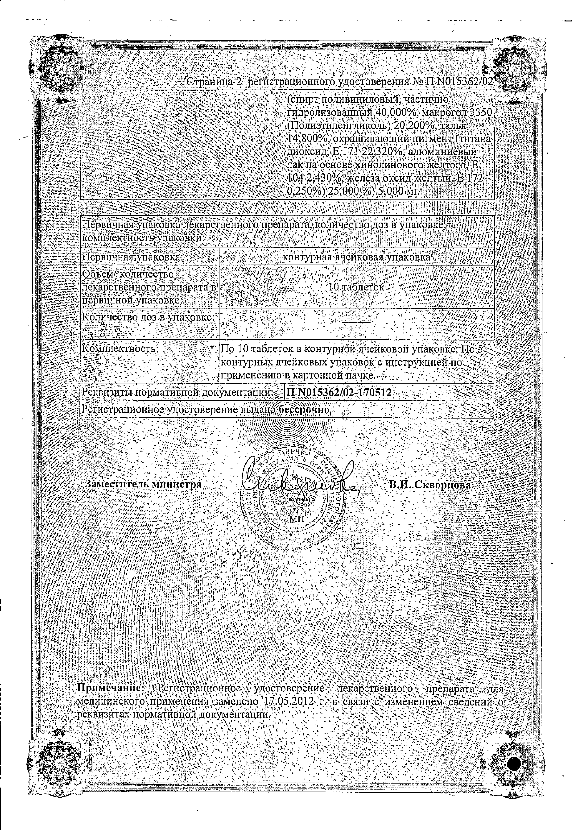Рибоксин сертификат