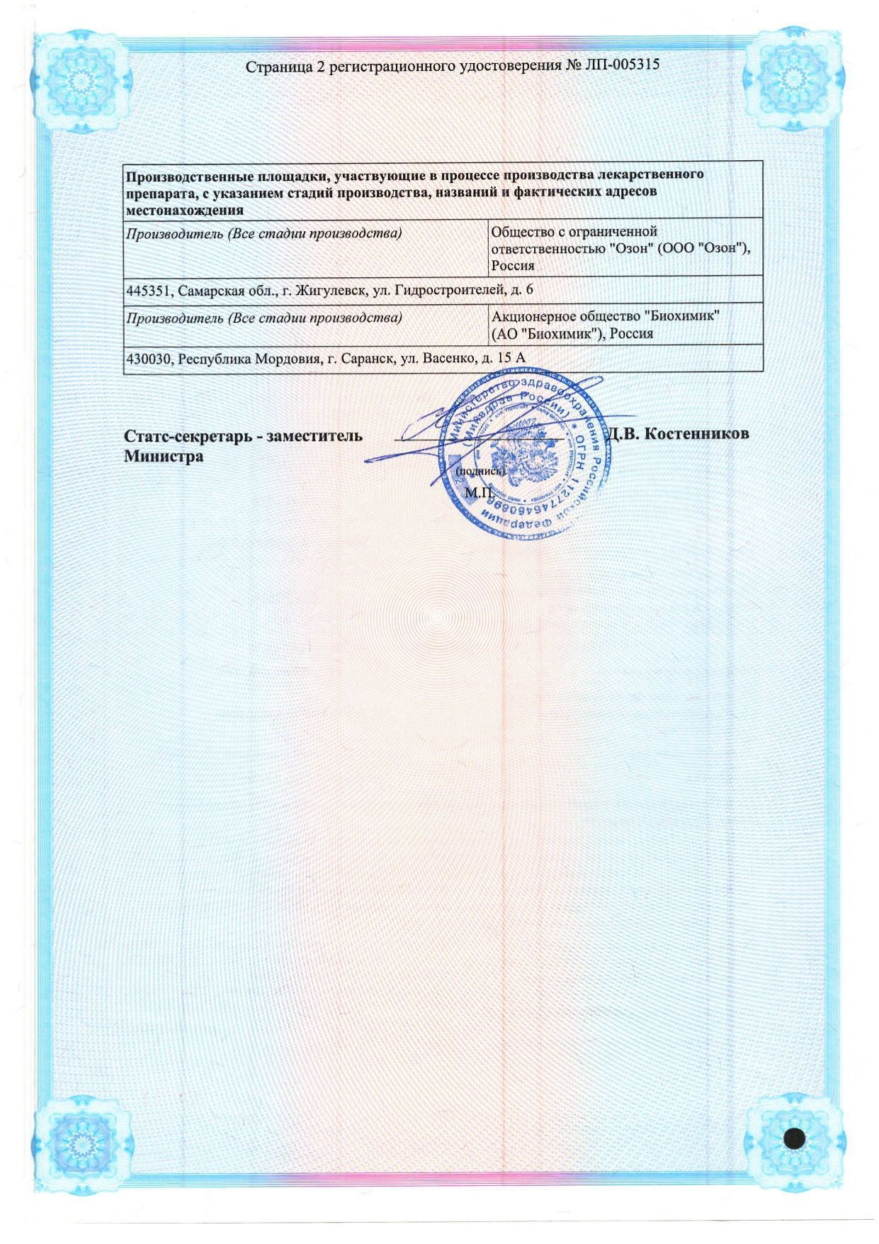 Редуксин форте сертификат