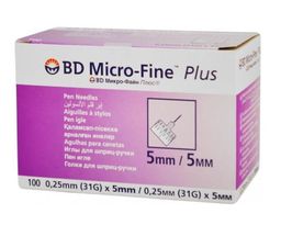 Игла одноразовая к инсулиновому инжектору BD Micro-Fine Plus