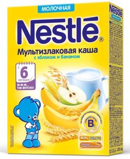Nestle Каша молочная мультизлаковая яблоко банан