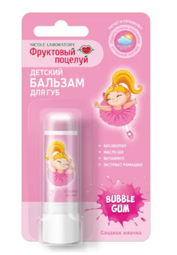 Фруктовый поцелуй бальзам для губ детский