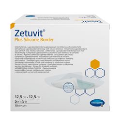 Zetuvit Plus Silicone Border Повязка суперабсорбирующая