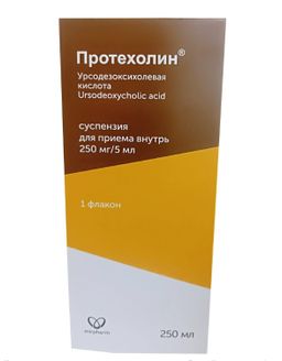 Протехолин, 250 мг/5 мл, суспензия для приема внутрь, 250 мл, 1 шт.