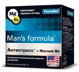 Man's formula Антистресс Магний + Витамин B₆