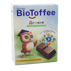 БиоТоффи Детские витаминки шоколадный батончик