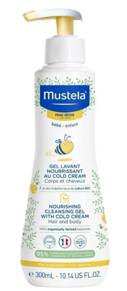 Mustela Гель для мытья с кольд-кремом для новорожденных, младенцев и детей
