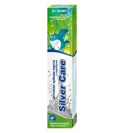 Silver Care детская зубная паста с серебром от 6 до 12 лет