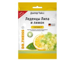 Доктор Тайсс Леденцы с вкусом липы и лимона + витамин С