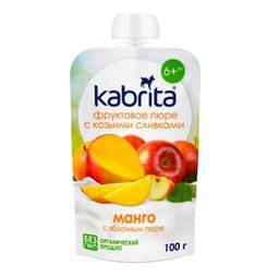 Kabrita Пюре фруктовое с козьими сливками