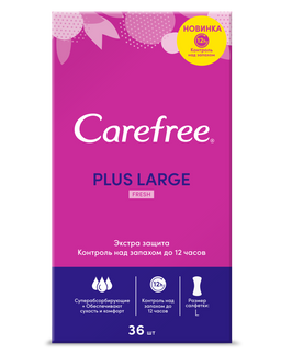 Carefree plus Large Fresh прокладки ежедневные