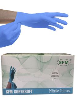 Перчатки SFM смотровые нитриловые неопудренные