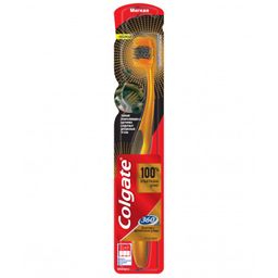 Colgate 360 Зубная щетка Золотая с древесным углем Мягкая