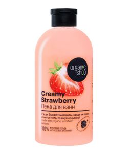 Organic Shop Пена для ванн creamy strawberry
