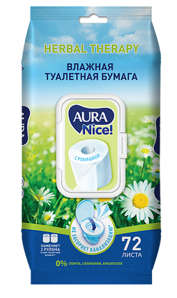 Aura Nice Влажная туалетная бумага