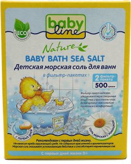 Babyline Nature соль морская детская для ванн