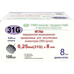 SFM Иглы для инсулиновых инжекторов (ПЕН ручек)