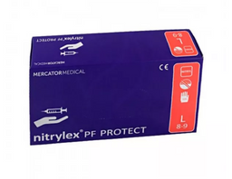 Mercator Medical Nitrylex PF Protect перчатки смотровые нитриловые