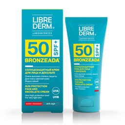 Librederm Bronzeada Крем для лица и зоны декольте солнцезащитный SPF50