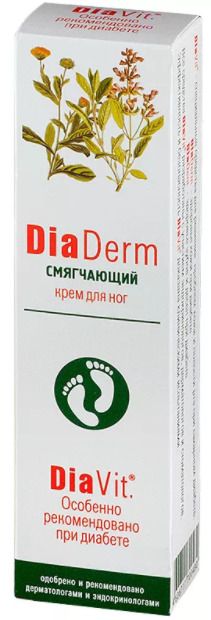 ДиаДерм Смягчающий крем для ног серии DiaVit
