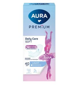 Aura premium прокладки женские ежедневные ультратонкие light