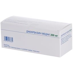 Дакарбазин медак, 200 мг, лиофилизат для приготовления раствора для внутривенного введения, 10 шт.