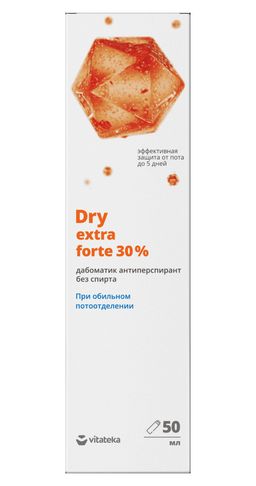 Витатека Dry Extra Forte дабоматик антиперспирант без спирта 30%