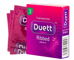 Презервативы Duett Ribbed