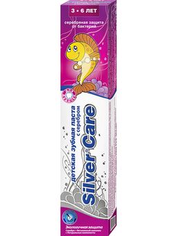 Silver Care детская зубная паста с серебром от 3 до 6 лет