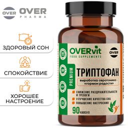 Overvit Триптофан витамины для нервной системы и нормализации сна