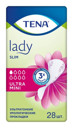 Tena Lady Slim Ultra Mini прокладки урологические